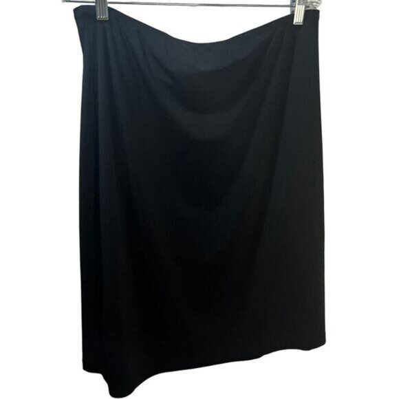 NEW Apostrophe Black‎ Stretch Mini Pencil Skirt Large - Picture 2 of 4